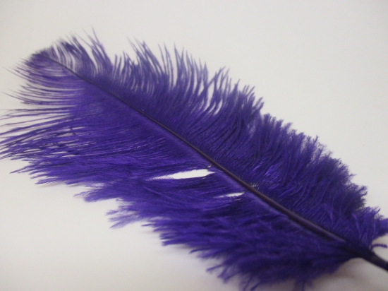 Ostrich feathers 20cm 5pcs #23 Dk purple