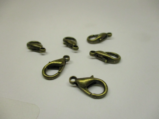 Lobster Clasp 16mm (Bronze) 10pcs