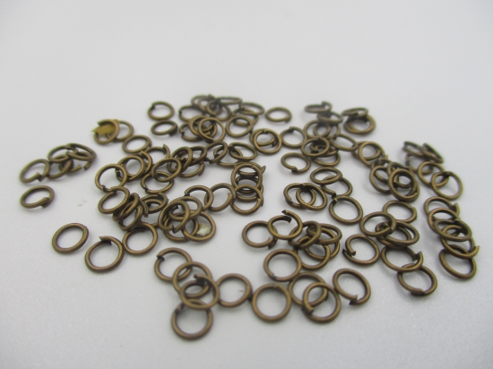 Jump Ring 4mm Bronze +/-300pcs