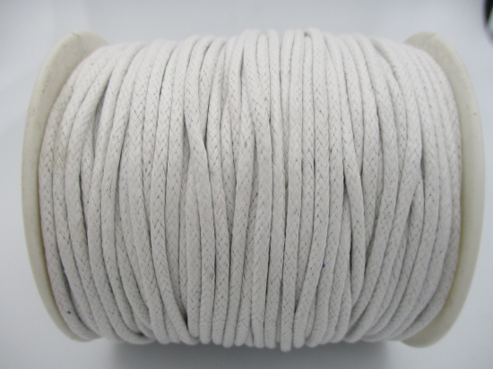 Wax Cord 2mm White +/-50m