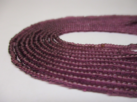 Czech Seed Beads 11/0 Crystal Purple 5str x +/-50cm