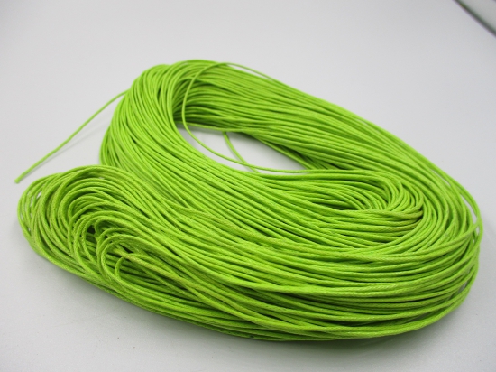 Wax cord 1mm +/-70m Lime Green