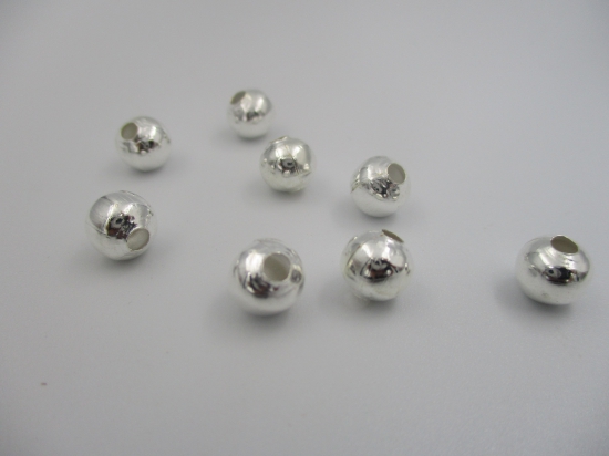 Metal Hollow Beads 8mm (S) +/-50pcs