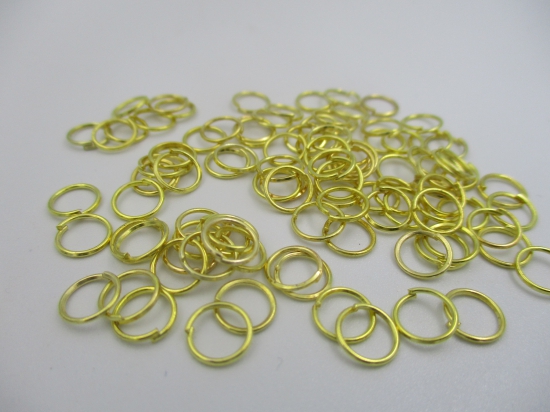 Jump Ring 7mm Gold +/-150pcs