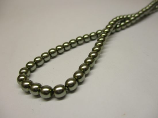 Czech Glass Pearls 4mm Lt Grey +/--120pcs