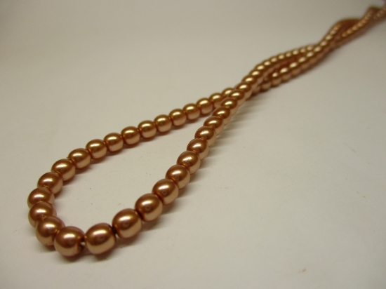 Czech Glass Pearls 4mm Copper +/--120pcs