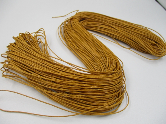 WAX CORD 1MM +/- 70M MUSTERD