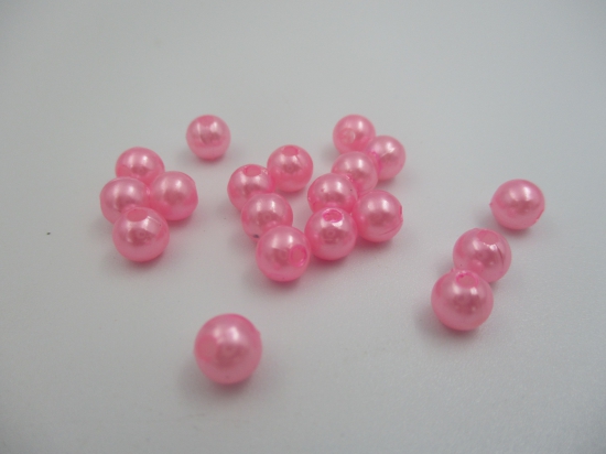 Plastic Pearls 12mm Pink 100g