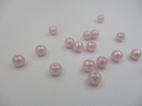 Plastic Pearls 12mm Lt Pink 100g
