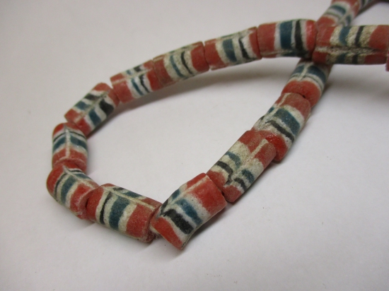 Ghana Trade African Beads +/-68cm 15x9mm