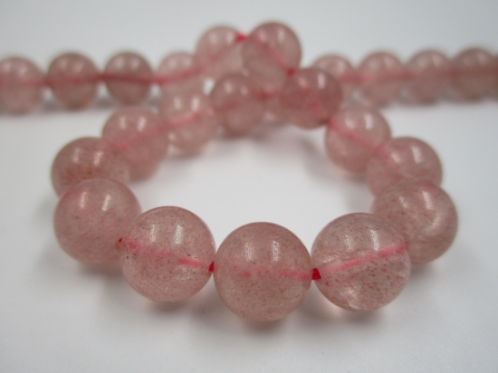 Strawberry Quartz 10mm +/- 38pcs