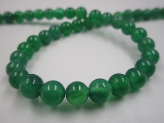 Green Agate 6mm +/-60pcs