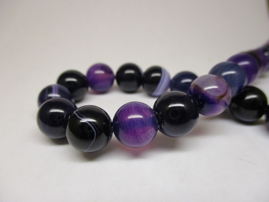 Purple Agate 6mm +/-64pcs