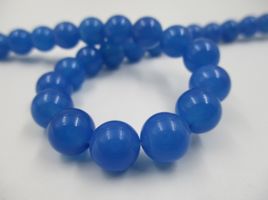 Blue Agate 10mm +/-37pcs