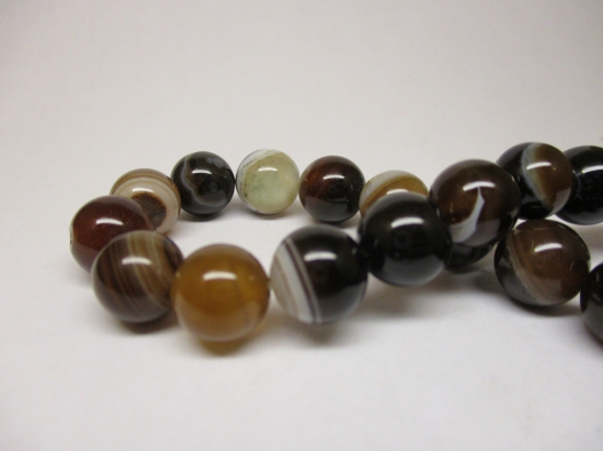 Brown Agate 8mm +/-46pcs