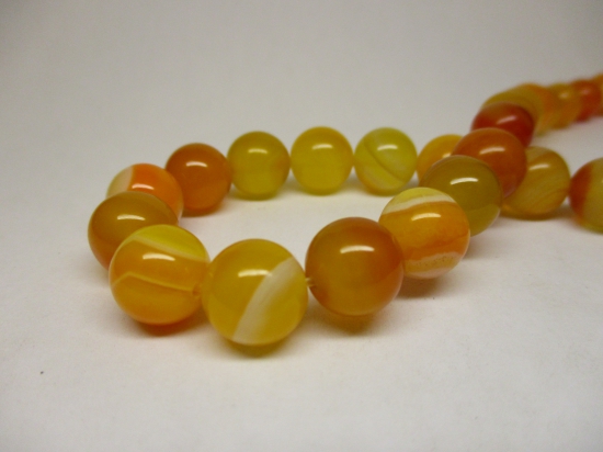 Orange Agate 10mm +/-37pcs