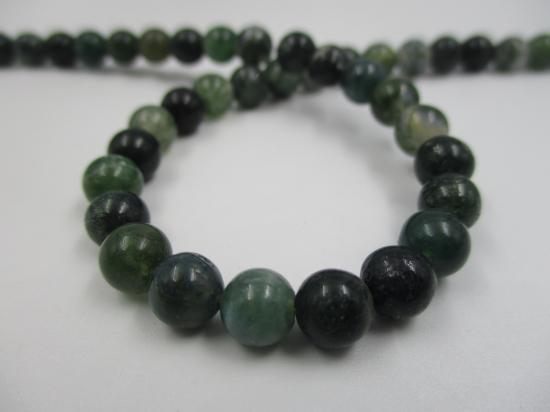 Moss Agate 6mm +/-60pcs