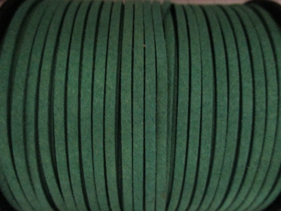 Flat Suede Cord 2.5mm Green 90m