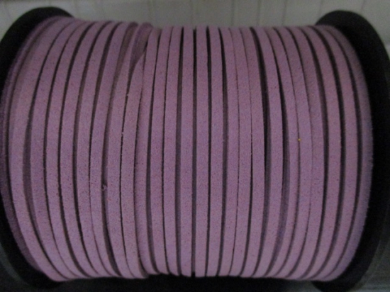 Flat Suede Cord 2.5mm Lt Purple 90m