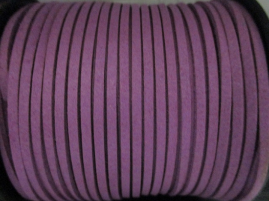 Flat Suede Cord 2.5mm Purple 90m