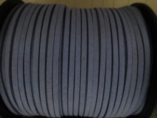 Flat Suede Cord 2.5mm Sky Blue 90m