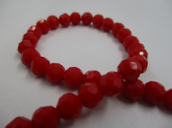 Crystal Round 6mm Op Red +/-90pcs