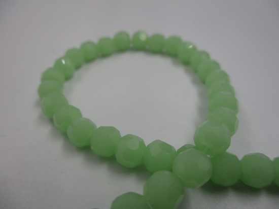 Crystal Round 6mm Op Lime 2 +/-90pcs