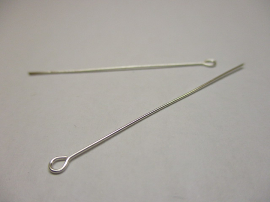 Sterling Silver 925 Eye Pin 2pcs