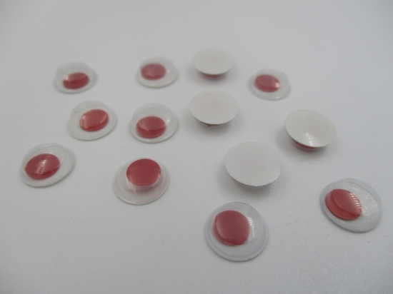 Googly Eyes 18mm +/-20pcs Red