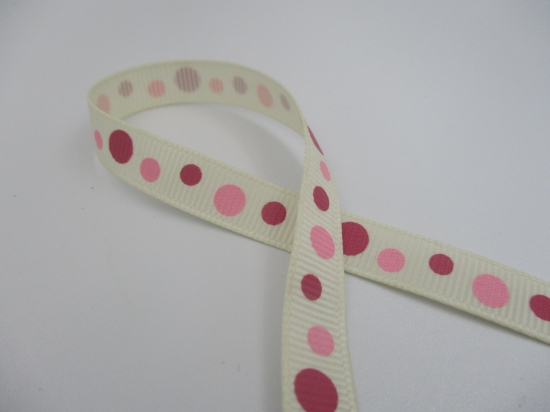 Petersham Ribbon 10mm Printed 1m