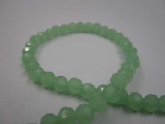 Crystal Round 4mm Op Lime +/-100pcs