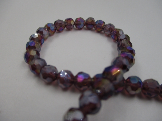 Crystal Round 6mm Purple Ab +/-90pcs