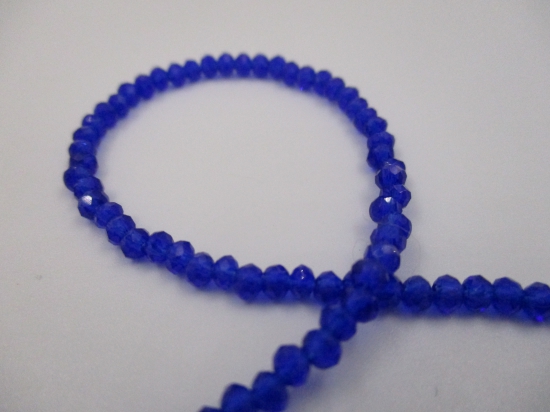 Crystal Disc 3mm Dk Blue +/-160pcs