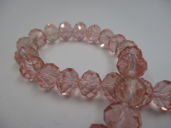 Crystal Disc Pink 10mm +/-65pcs