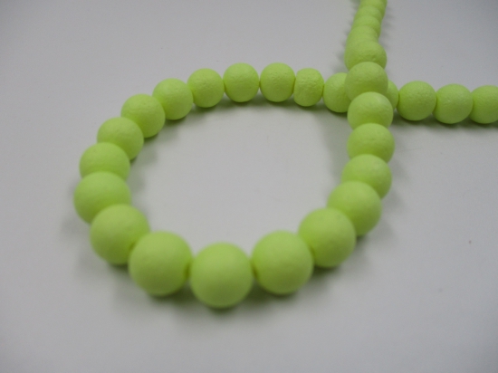 CERAMIC BEADS 8MM +/-52PCS YELLOW