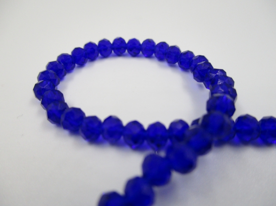 Crystal Disc 4mm Dk Blue +/-140pcs