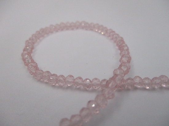 Crystal Disc 3mm Lt Pink +/-160pcs