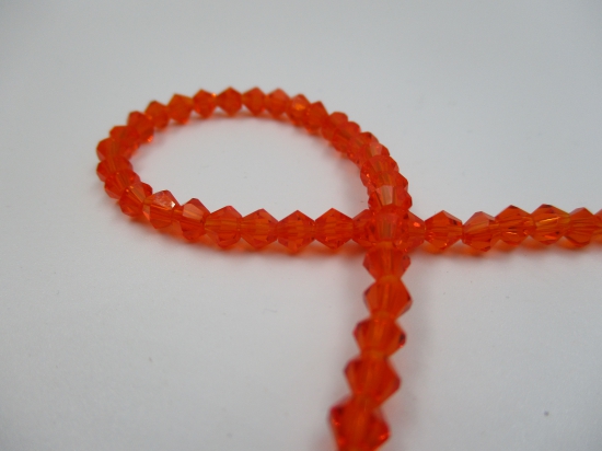 Crystal BIC 4mm Dk Orange +/-100pcs