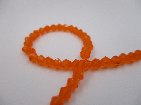 Crystal BIC 4mm Orange +/-100pcs