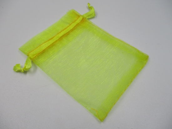 ORGANZA BAGS 10PCS 7X9CM YELLOW