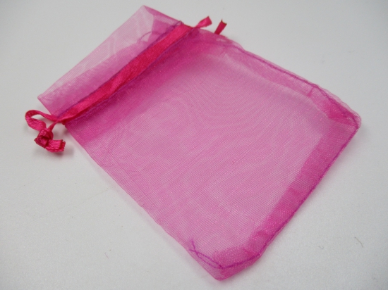 ORGANZA BAGS 10PCS 7X9CM PINK