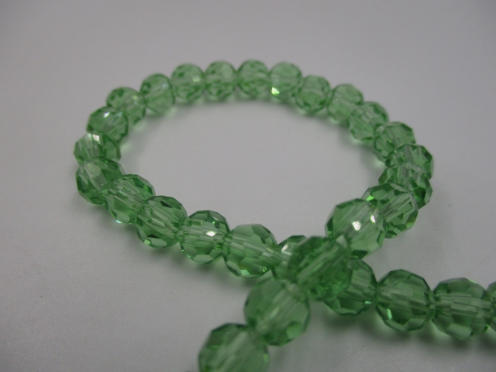 Crystal Round 6mm Lt Green +/-90pcs