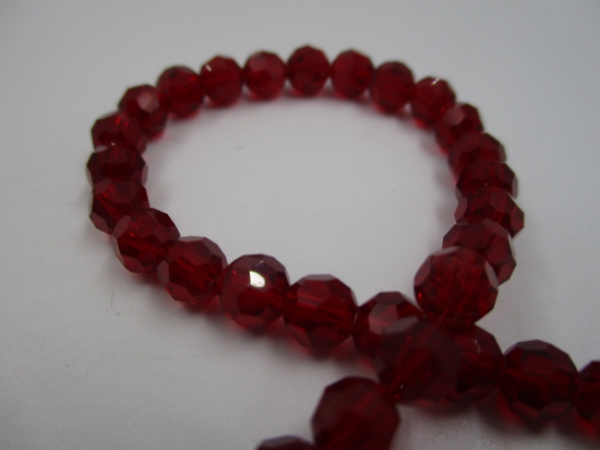 Crystal Round 6mm Dk Red +/-90pcs