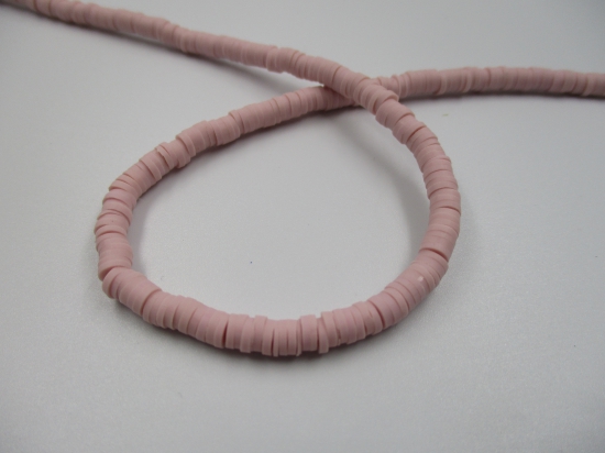 Polymer Clay Disc 4mm  40cm Dusty Pink