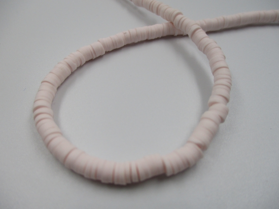 Polymer Clay Disc 4mm  40cm Lt Pink