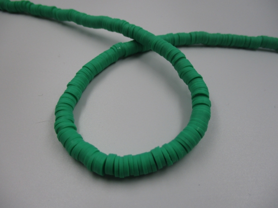 Polymer Clay Disc 6mm 40cm Dk Green