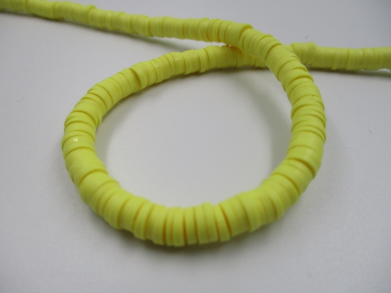 Polymer Clay Disc 6mm 40cm Dk Yellow