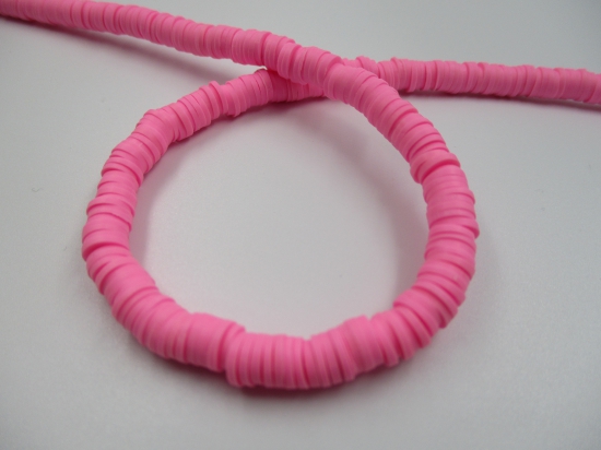 Polymer Clay Disc 6mm 40cm Blush Pink