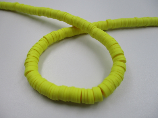 Polymer Clay Disc 6mm 40cm Yellow