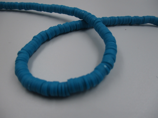Polymer Clay Disc 6mm 40cm Blue